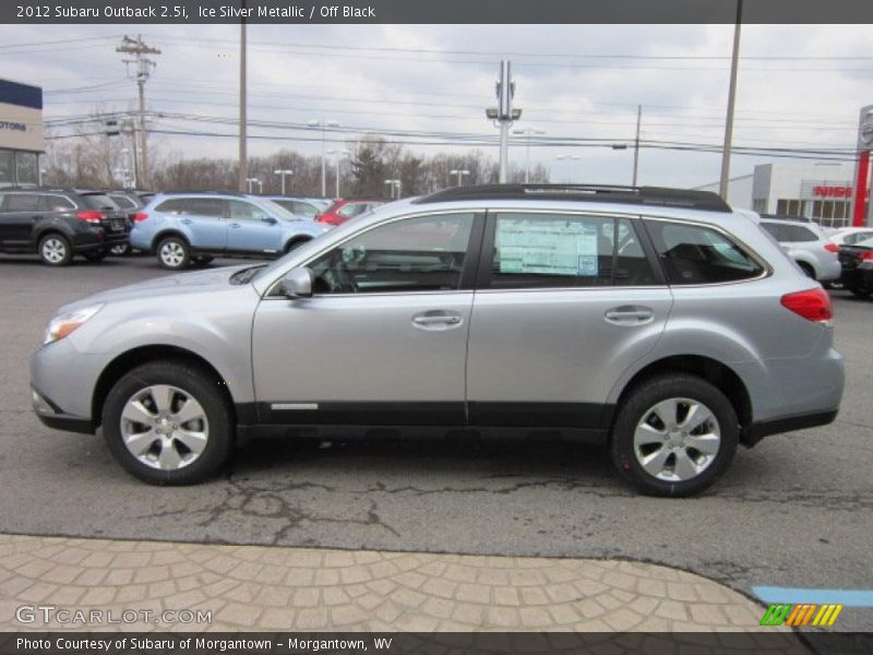 Ice Silver Metallic / Off Black 2012 Subaru Outback 2.5i