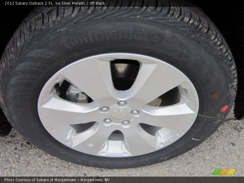 Ice Silver Metallic / Off Black 2012 Subaru Outback 2.5i