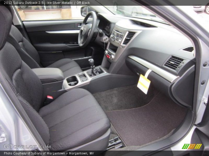Ice Silver Metallic / Off Black 2012 Subaru Outback 2.5i