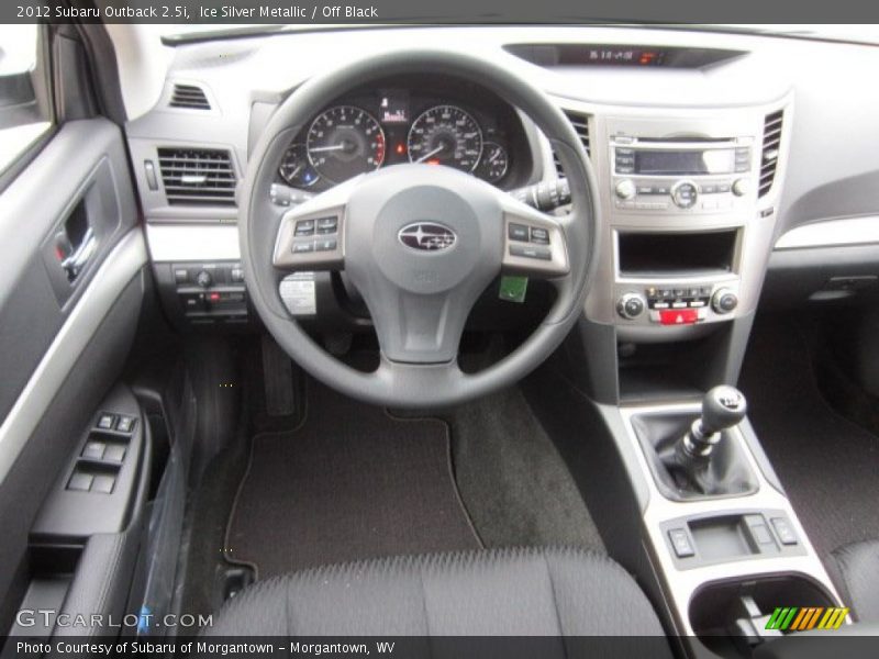 Ice Silver Metallic / Off Black 2012 Subaru Outback 2.5i