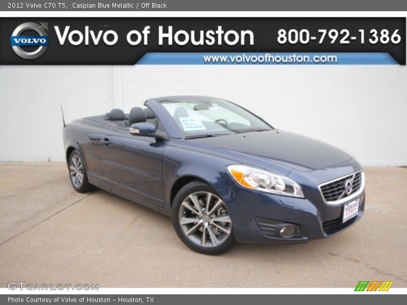 Caspian Blue Metallic / Off Black 2012 Volvo C70 T5