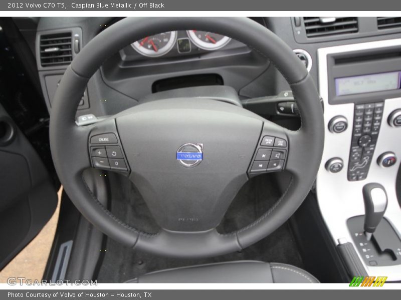 Caspian Blue Metallic / Off Black 2012 Volvo C70 T5