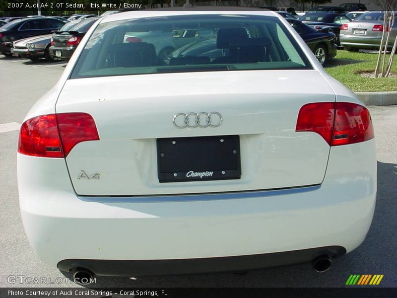 Ibis White / Ebony 2007 Audi A4 2.0T Sedan