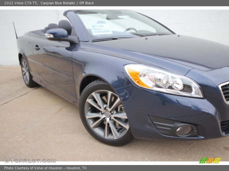 Caspian Blue Metallic / Off Black 2012 Volvo C70 T5