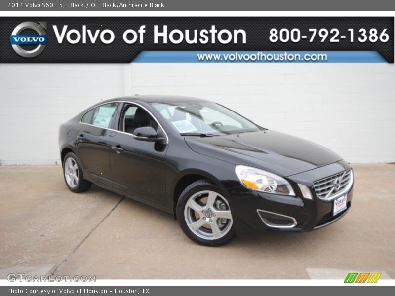 Black / Off Black/Anthracite Black 2012 Volvo S60 T5