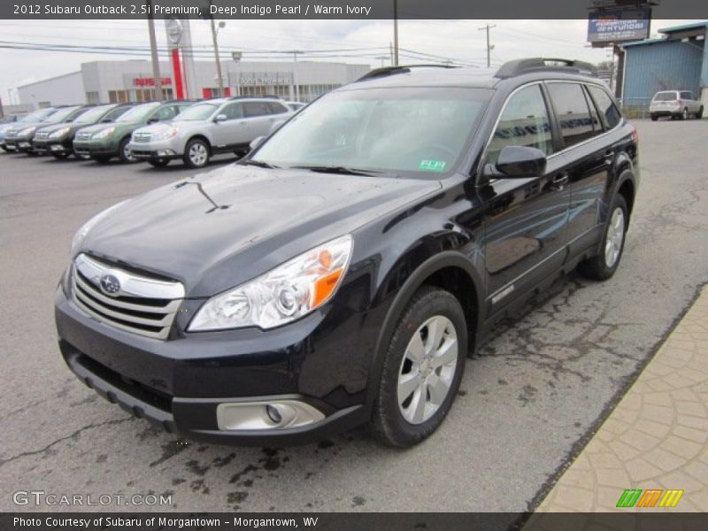 Deep Indigo Pearl / Warm Ivory 2012 Subaru Outback 2.5i Premium
