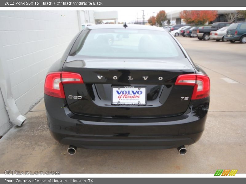 Black / Off Black/Anthracite Black 2012 Volvo S60 T5