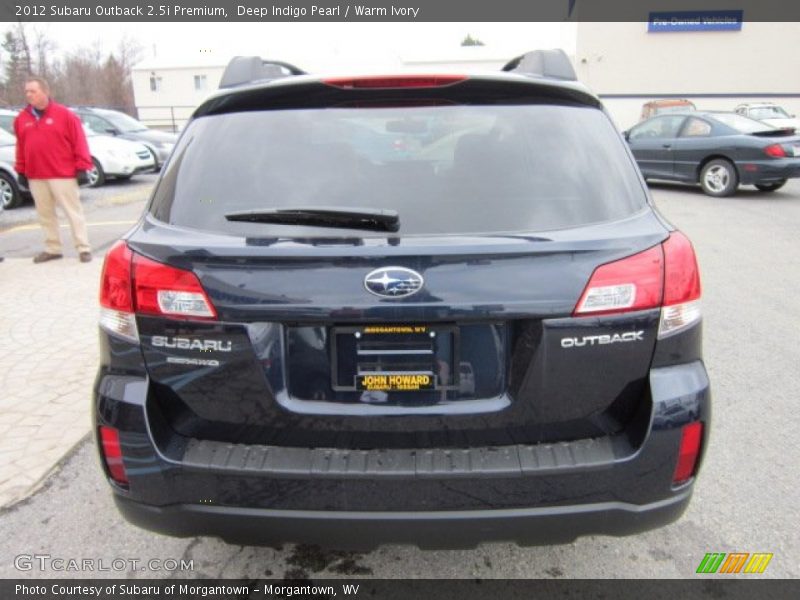 Deep Indigo Pearl / Warm Ivory 2012 Subaru Outback 2.5i Premium