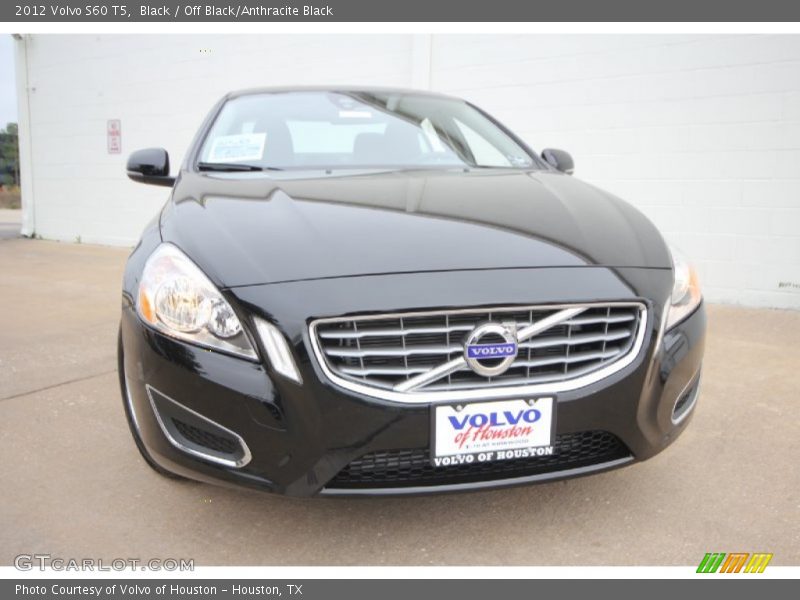 Black / Off Black/Anthracite Black 2012 Volvo S60 T5