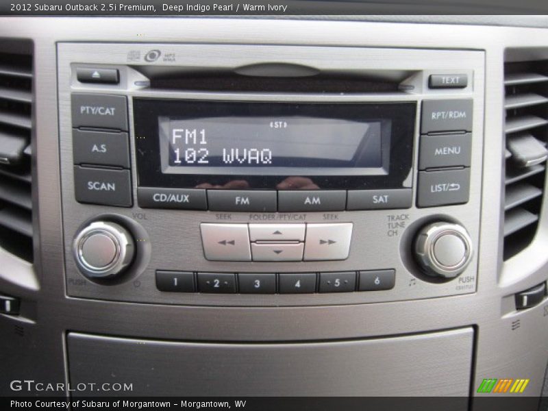 Deep Indigo Pearl / Warm Ivory 2012 Subaru Outback 2.5i Premium