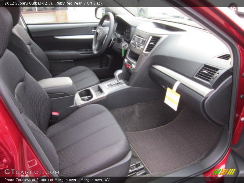 Ruby Red Pearl / Off Black 2012 Subaru Outback 2.5i