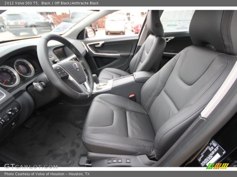Black / Off Black/Anthracite Black 2012 Volvo S60 T5
