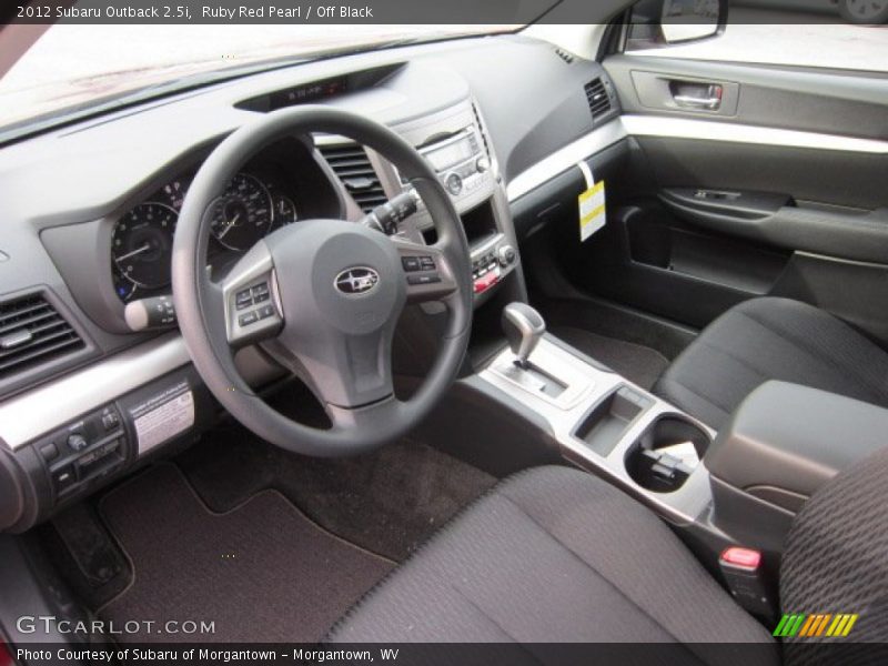 Ruby Red Pearl / Off Black 2012 Subaru Outback 2.5i