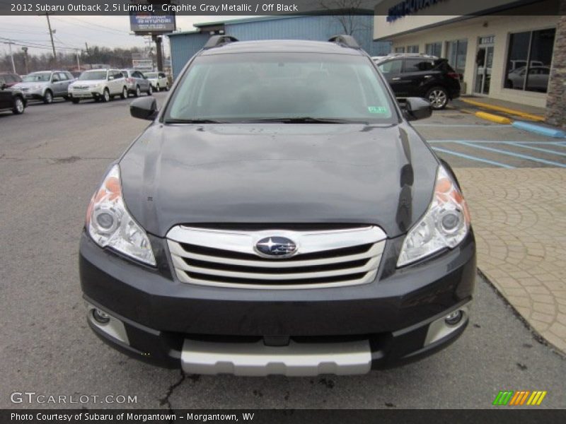 Graphite Gray Metallic / Off Black 2012 Subaru Outback 2.5i Limited