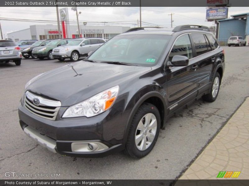 Graphite Gray Metallic / Off Black 2012 Subaru Outback 2.5i Limited