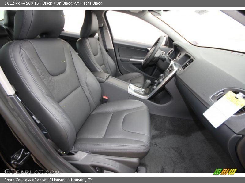  2012 S60 T5 Off Black/Anthracite Black Interior