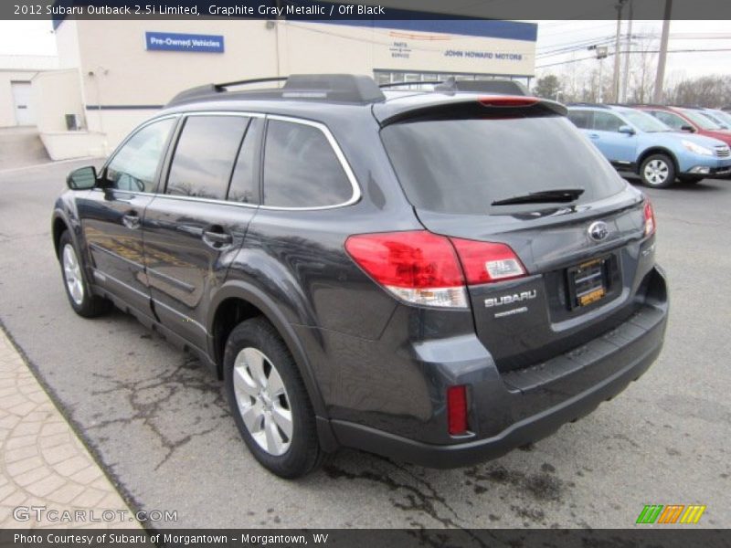 Graphite Gray Metallic / Off Black 2012 Subaru Outback 2.5i Limited