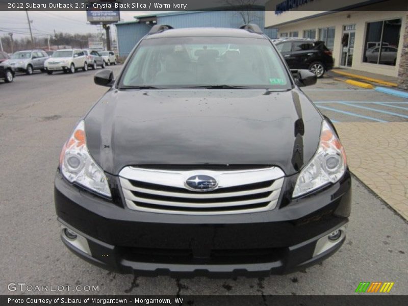 Crystal Black Silica / Warm Ivory 2012 Subaru Outback 2.5i
