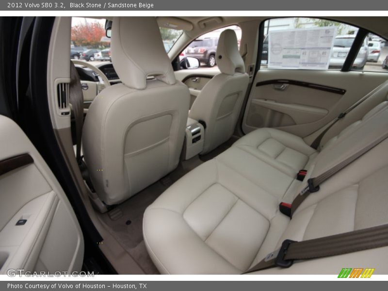 Black Stone / Sandstone Beige 2012 Volvo S80 3.2