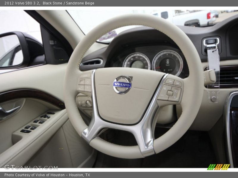 Black Stone / Sandstone Beige 2012 Volvo S80 3.2
