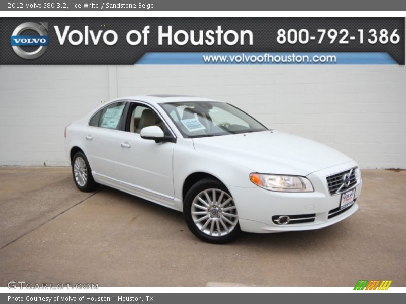 Ice White / Sandstone Beige 2012 Volvo S80 3.2