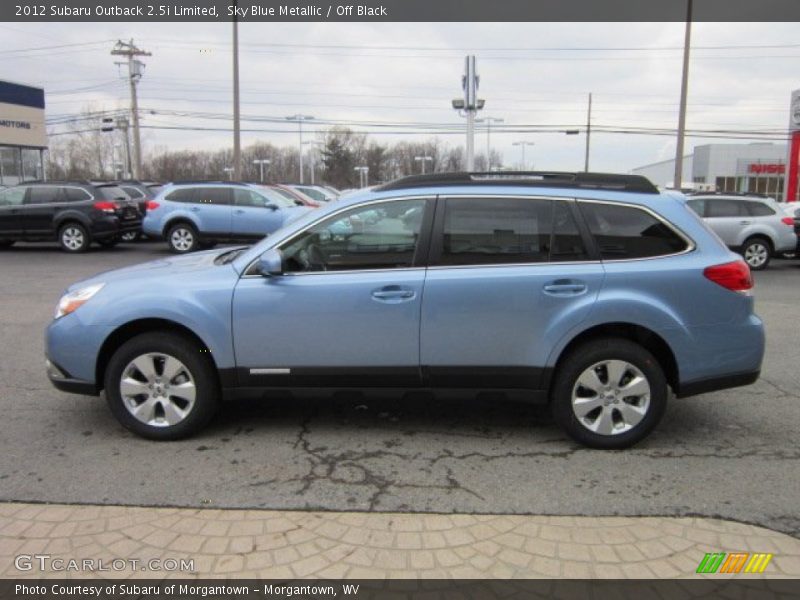 Sky Blue Metallic / Off Black 2012 Subaru Outback 2.5i Limited
