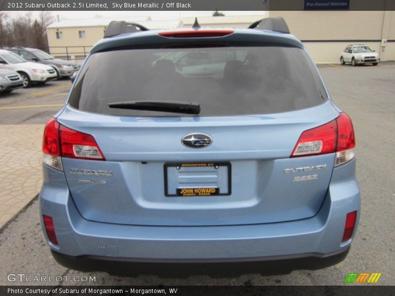 Sky Blue Metallic / Off Black 2012 Subaru Outback 2.5i Limited