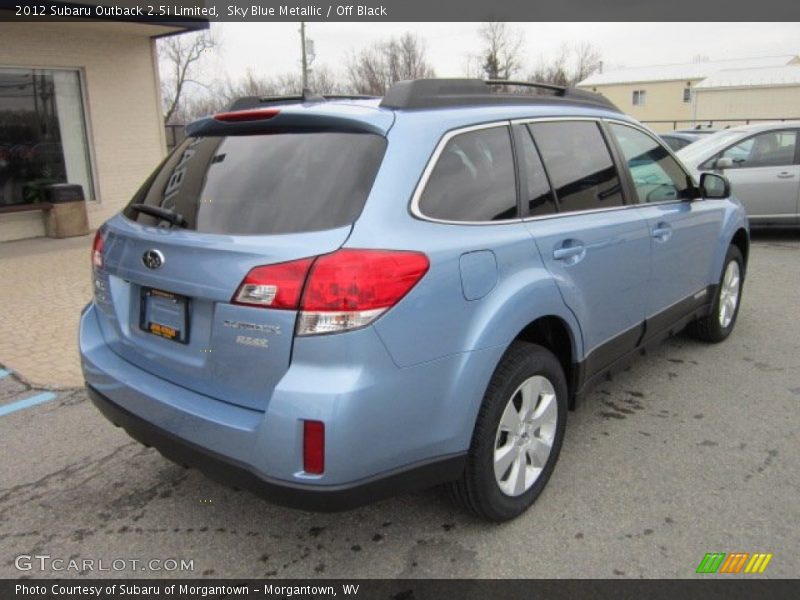 Sky Blue Metallic / Off Black 2012 Subaru Outback 2.5i Limited