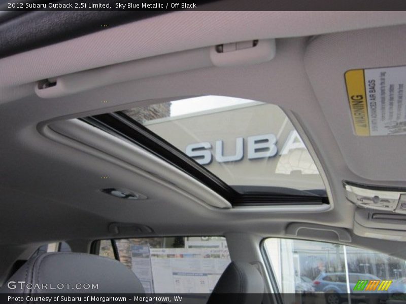 Sky Blue Metallic / Off Black 2012 Subaru Outback 2.5i Limited
