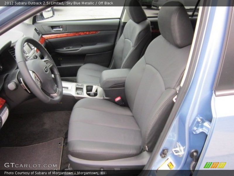 Sky Blue Metallic / Off Black 2012 Subaru Outback 2.5i Limited