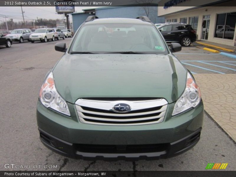 Cypress Green Pearl / Warm Ivory 2012 Subaru Outback 2.5i