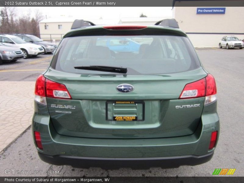 Cypress Green Pearl / Warm Ivory 2012 Subaru Outback 2.5i