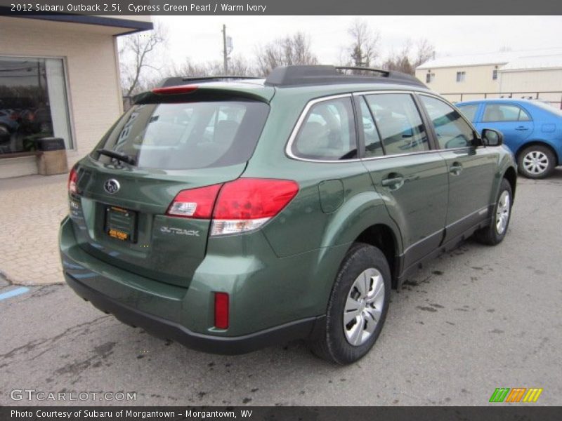 Cypress Green Pearl / Warm Ivory 2012 Subaru Outback 2.5i