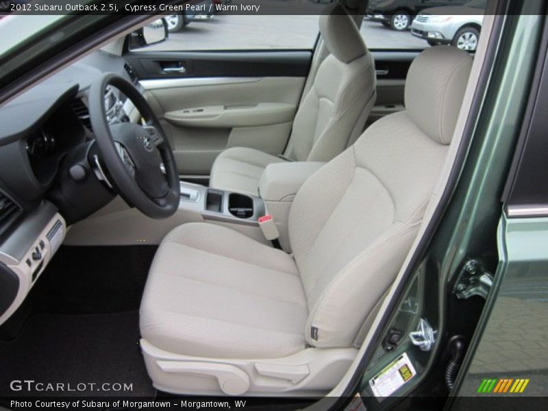 Cypress Green Pearl / Warm Ivory 2012 Subaru Outback 2.5i