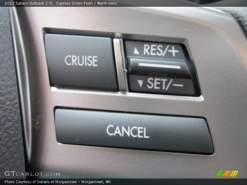 Cypress Green Pearl / Warm Ivory 2012 Subaru Outback 2.5i