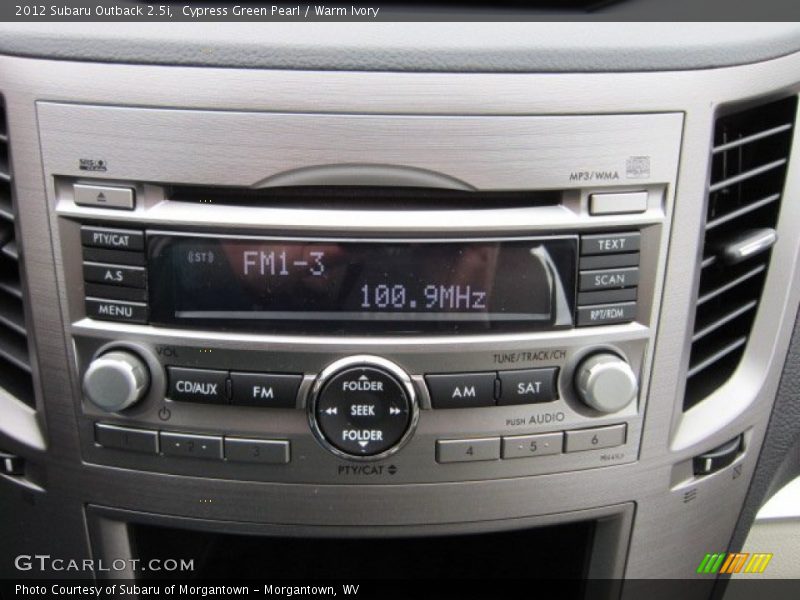 Cypress Green Pearl / Warm Ivory 2012 Subaru Outback 2.5i