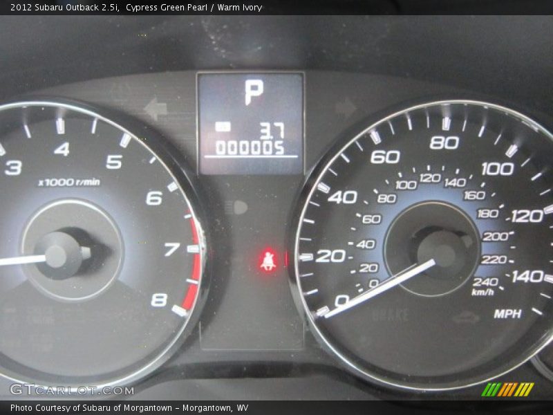 Cypress Green Pearl / Warm Ivory 2012 Subaru Outback 2.5i