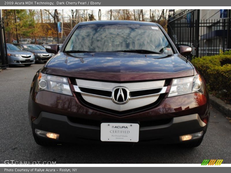 Dark Cherry Pearl / Ebony 2009 Acura MDX Technology