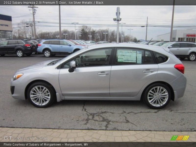 Ice Silver Metallic / Black 2012 Subaru Impreza 2.0i Premium 5 Door