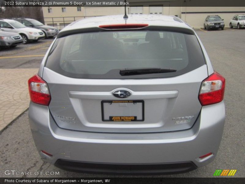 Ice Silver Metallic / Black 2012 Subaru Impreza 2.0i Premium 5 Door