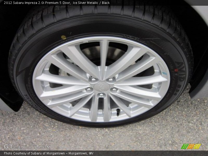 Ice Silver Metallic / Black 2012 Subaru Impreza 2.0i Premium 5 Door