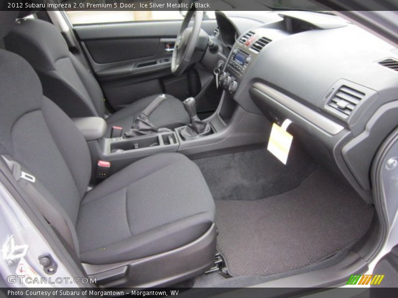 Ice Silver Metallic / Black 2012 Subaru Impreza 2.0i Premium 5 Door