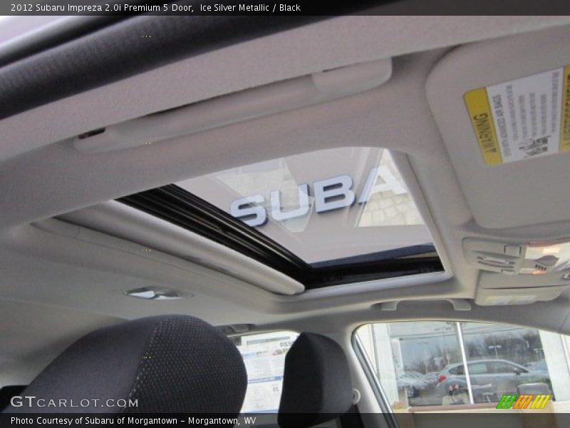 Ice Silver Metallic / Black 2012 Subaru Impreza 2.0i Premium 5 Door