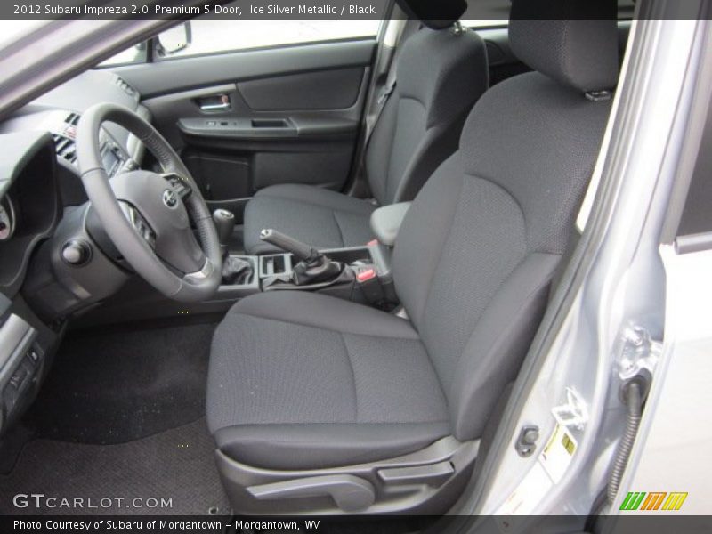 Ice Silver Metallic / Black 2012 Subaru Impreza 2.0i Premium 5 Door