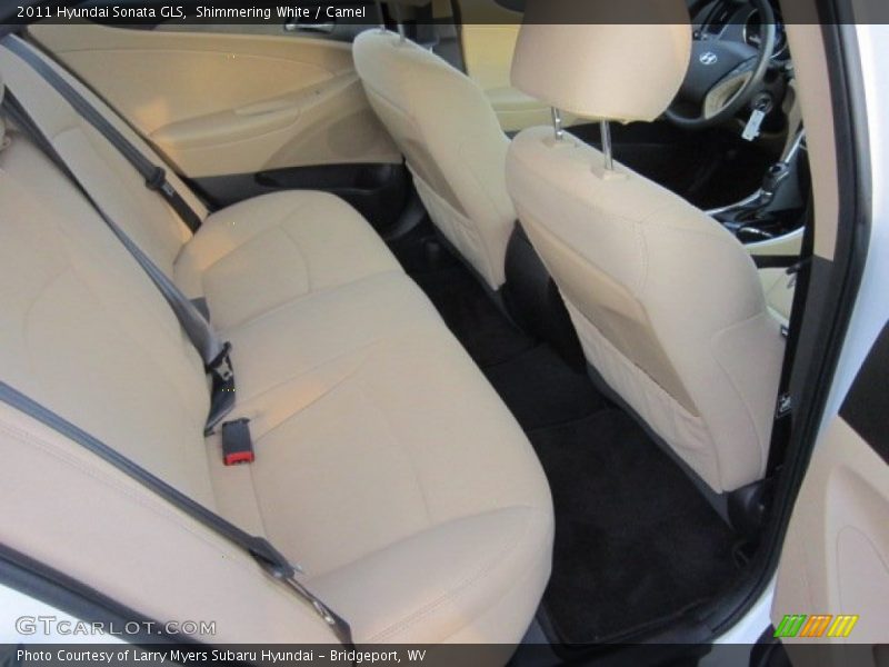 Shimmering White / Camel 2011 Hyundai Sonata GLS