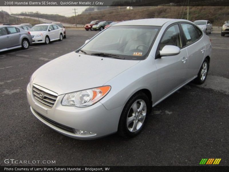 QuickSilver Metallic / Gray 2008 Hyundai Elantra SE Sedan