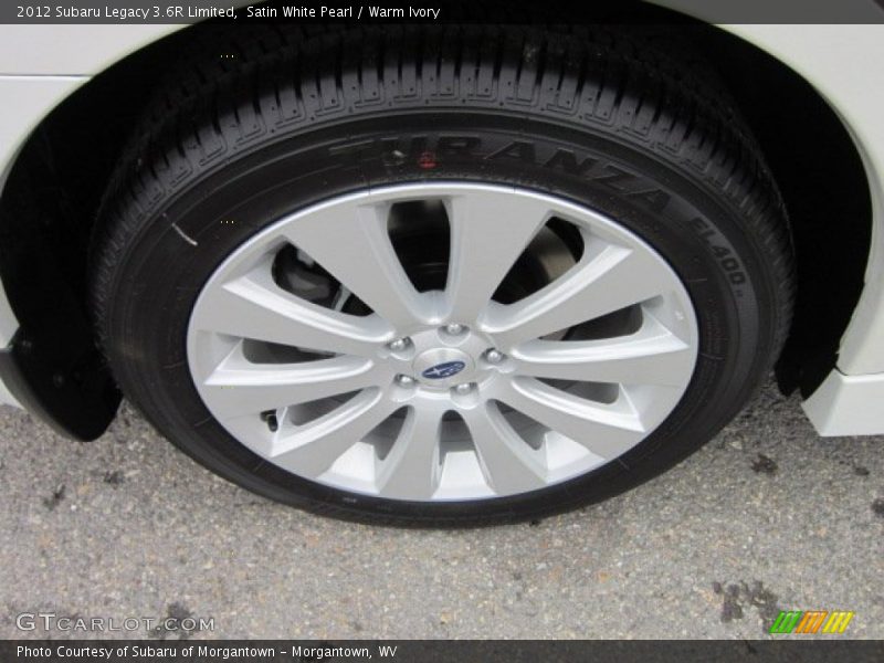 Satin White Pearl / Warm Ivory 2012 Subaru Legacy 3.6R Limited