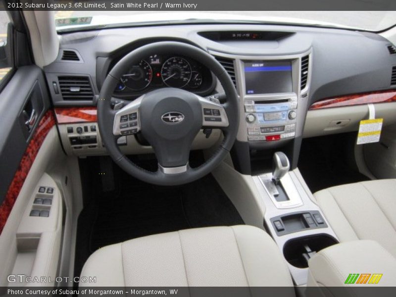 Satin White Pearl / Warm Ivory 2012 Subaru Legacy 3.6R Limited