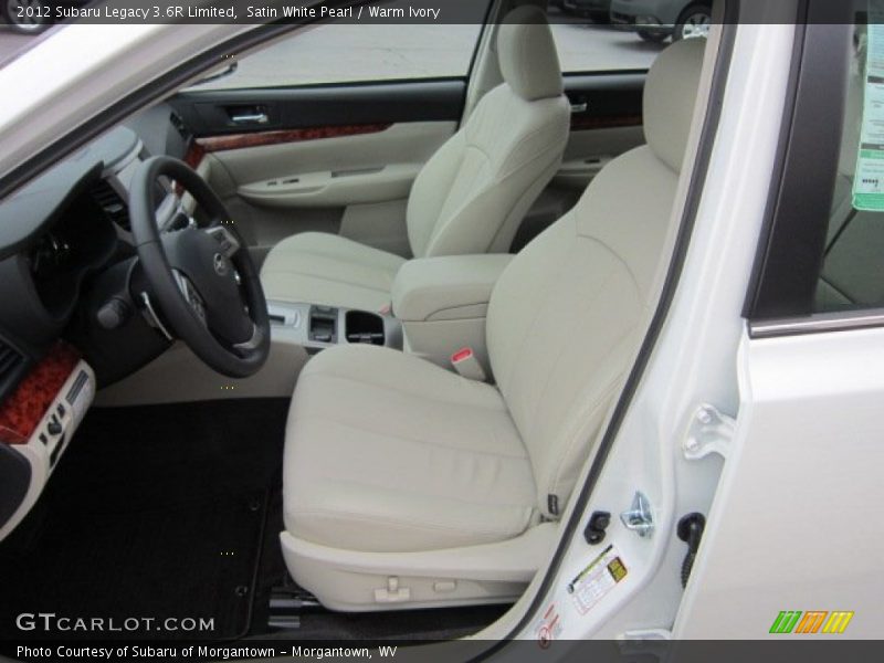 Satin White Pearl / Warm Ivory 2012 Subaru Legacy 3.6R Limited