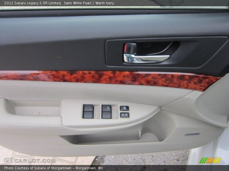 Satin White Pearl / Warm Ivory 2012 Subaru Legacy 3.6R Limited